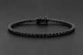 Black Mossinate Tennis Bracelet